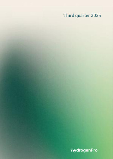 Thumbnail HydrogenPro ASA Quarterly Report 2025-q3
