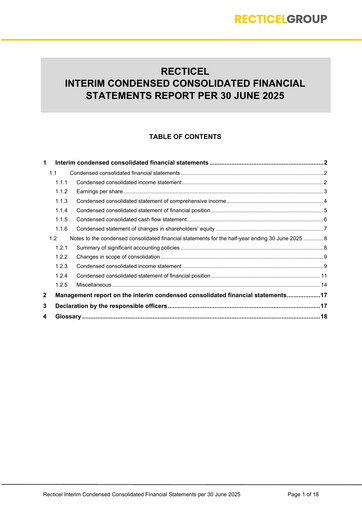 Thumbnail Recticel Half-year Report 2025-h1