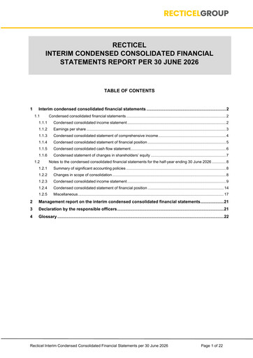 Thumbnail Recticel Half-year Report 2026-h1