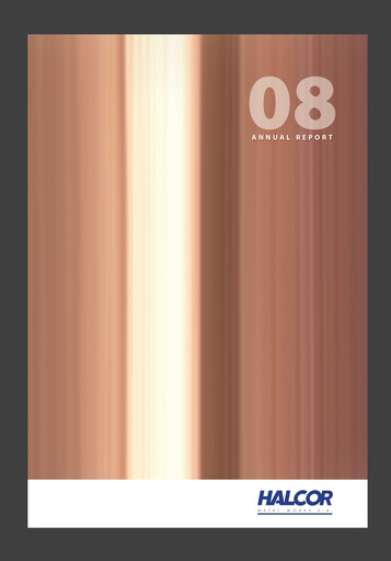 Thumbnail Elvalhalcor Hellenic Copper and Aluminium Industry Annual Report 2008