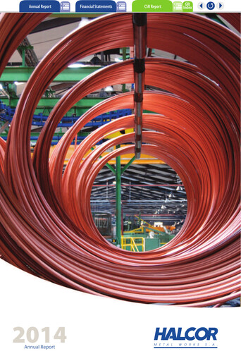 Thumbnail Elvalhalcor Hellenic Copper and Aluminium Industry Annual Report 2014