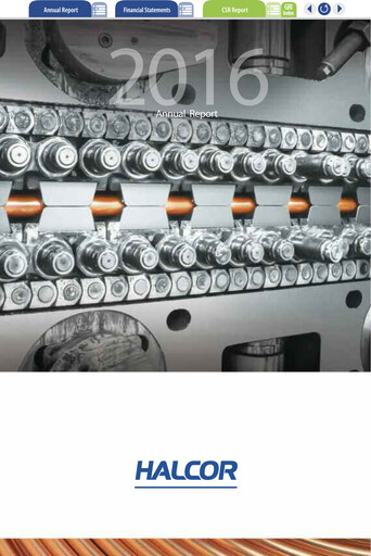 Thumbnail Elvalhalcor Hellenic Copper and Aluminium Industry Annual Report 2016