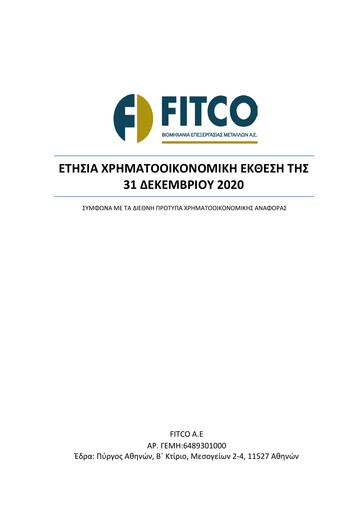 Thumbnail Elvalhalcor Hellenic Copper and Aluminium Industry Financial Statement 2020
