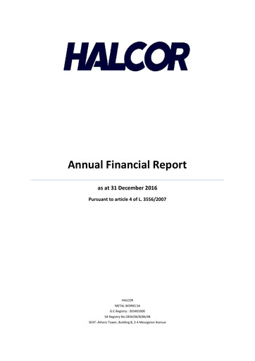 Vorschaubild Elvalhalcor Hellenic Copper and Aluminium Industry Finanzmitteilung 2016