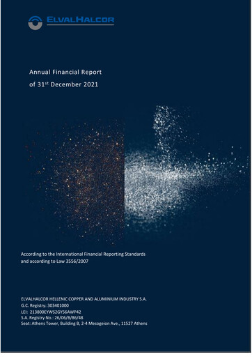 Vorschaubild Elvalhalcor Hellenic Copper and Aluminium Industry Finanzmitteilung 2021