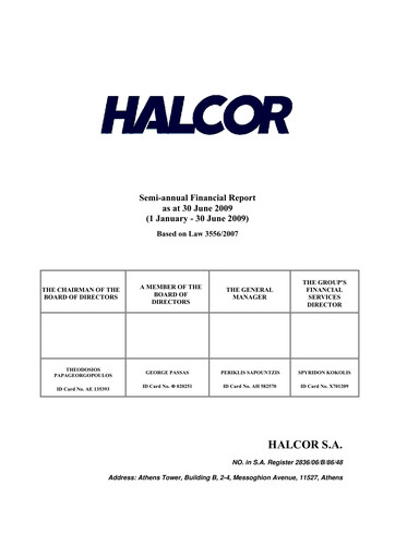 Thumbnail Elvalhalcor Hellenic Copper and Aluminium Industry Half-year Report 2009-h1