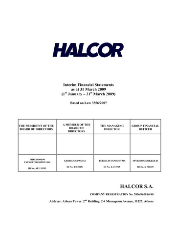 Thumbnail Elvalhalcor Hellenic Copper and Aluminium Industry Quarterly Report 2009-q1