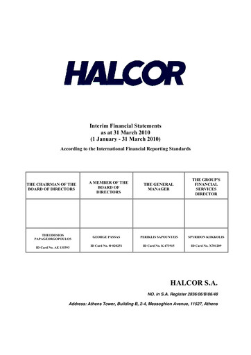 Thumbnail Elvalhalcor Hellenic Copper and Aluminium Industry Quarterly Report 2010-q1