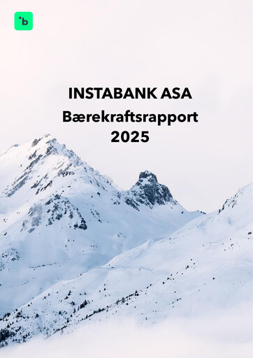 Miniature Instabank ASA Rapport de durabilité 2025