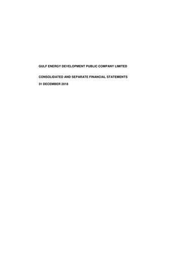 Thumbnail Gulf Development Public Company Financial Statement 2018