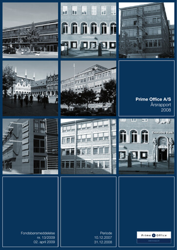 Thumbnail Prime Office A/S Annual Report 2008