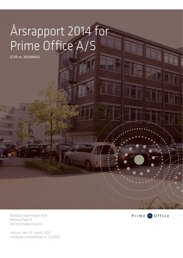 Thumbnail Prime Office A/S Annual Report 2014