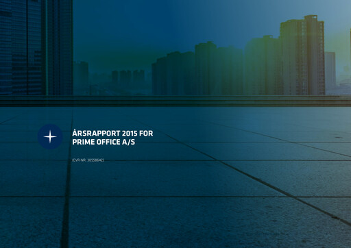 Thumbnail Prime Office A/S Annual Report 2015