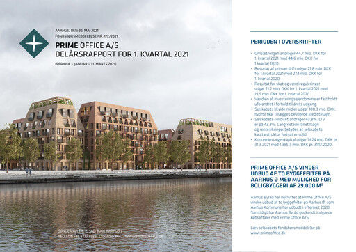 Thumbnail Prime Office A/S Quarterly Report 2021-q1