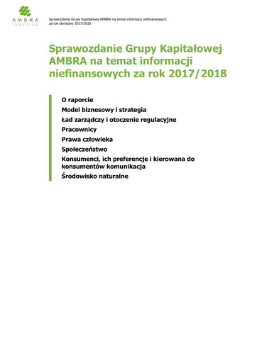 Thumbnail Ambra ESG Report 2017-2018