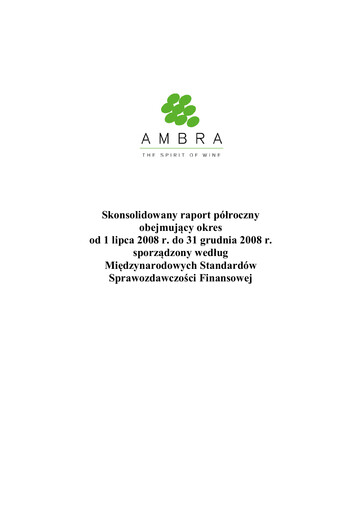 Thumbnail Ambra Half-year Report 2008-2009-h1