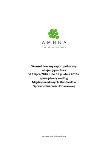 Thumbnail Ambra Half-year Report 2016-2017-h1