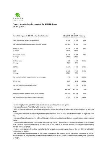 Thumbnail Ambra Quarterly Report 2017-2018-q1