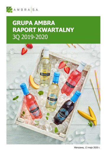 Thumbnail Ambra Quarterly Report 2019-2020-q3