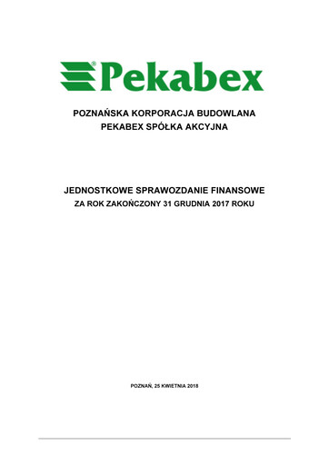 Thumbnail Pekabex Financial Statement 2017