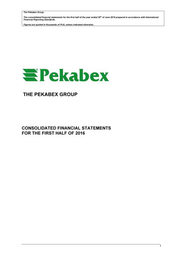 Thumbnail Pekabex Half-year Report 2016-h1