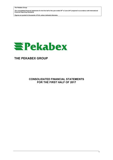 Thumbnail Pekabex Half-year Report 2017-h1