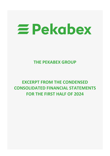 Thumbnail Pekabex Half-year Report 2024-h1