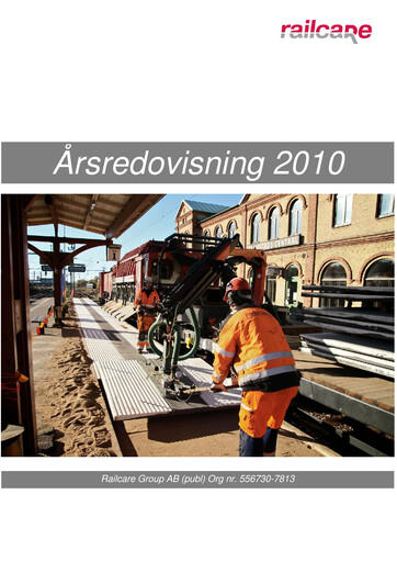 Thumbnail Railcare Group AB Annual Report 2010