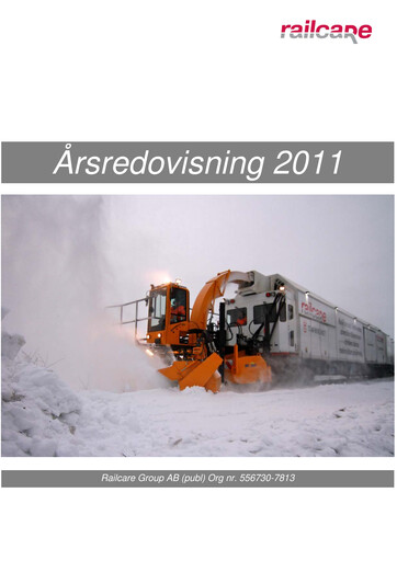 Thumbnail Railcare Group AB Annual Report 2011