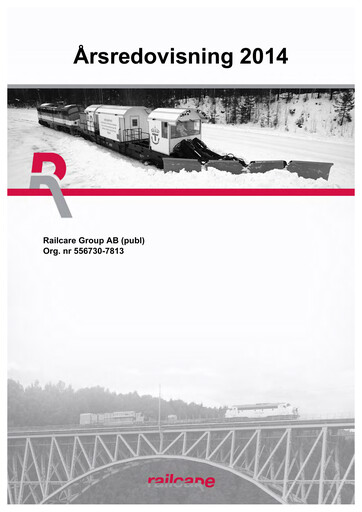 Thumbnail Railcare Group AB Annual Report 2014