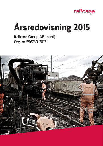 Thumbnail Railcare Group AB Annual Report 2015