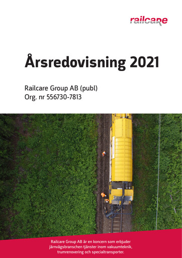 Thumbnail Railcare Group AB Annual Report 2021