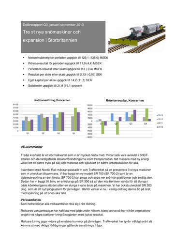 Thumbnail Railcare Group AB Quarterly Report 2013-q3