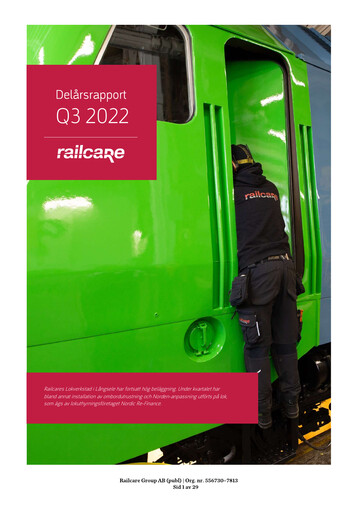 Thumbnail Railcare Group AB Quarterly Report 2022-q3