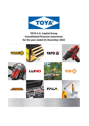 Thumbnail TOYA S.A. Financial Statement 2022