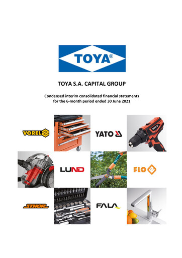 Vorschaubild TOYA S.A. Halbjahresbericht 2021-h1