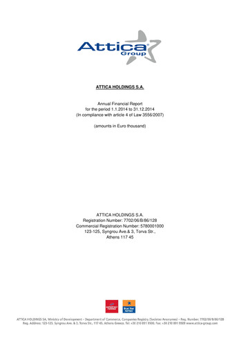 Thumbnail Attica Holdings Financial Statement 2014