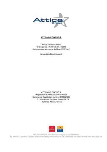 Thumbnail Attica Holdings Financial Statement 2016