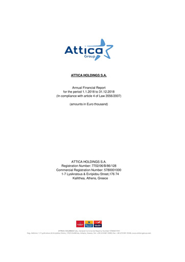 Thumbnail Attica Holdings Financial Statement 2018