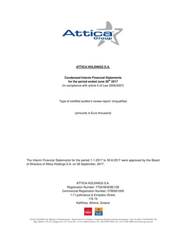 Thumbnail Attica Holdings Half-year Report 2017-h1