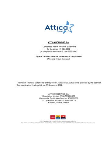 Thumbnail Attica Holdings Half-year Report 2022-h1