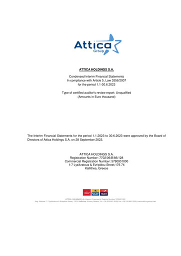 Thumbnail Attica Holdings Half-year Report 2023-h1