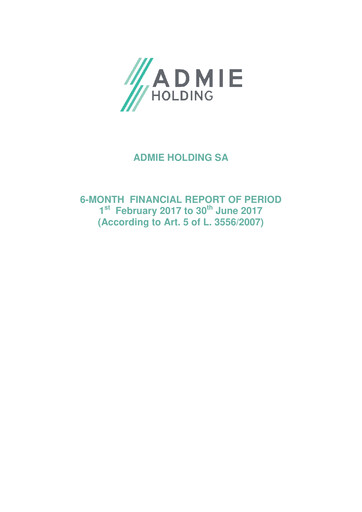 Thumbnail Admie Holding Financial Report 2017-h1