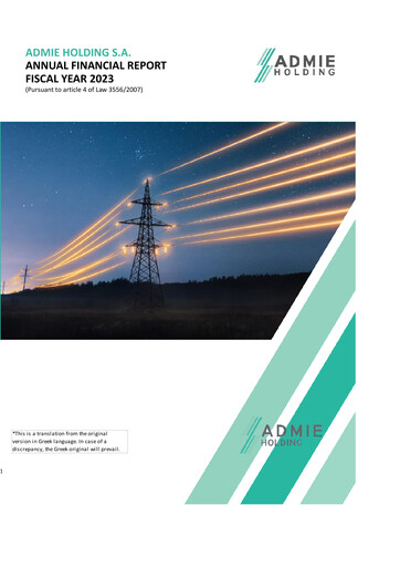 Thumbnail Admie Holding Financial Report 2023