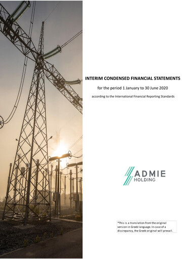 Vorschaubild Admie Holding Finanzmitteilung 2020-h1