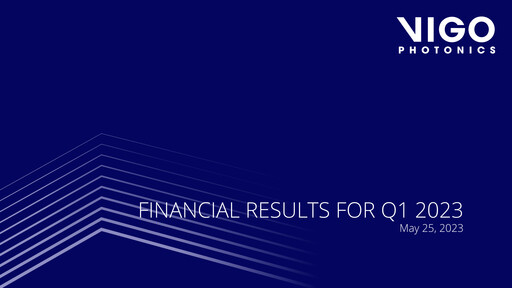 Miniature VIGO Photonics Rapport trimestriel 2023-q1