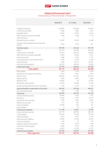 Thumbnail Sanok Rubber Company Financial Statement 2019-q3