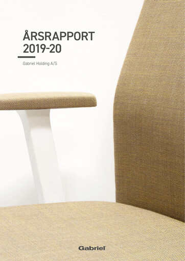 Thumbnail Gabriel Holding A/S Annual Report 2019-2020