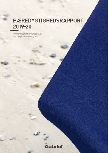 Thumbnail Gabriel Holding A/S Sustainability Report 2019-2020