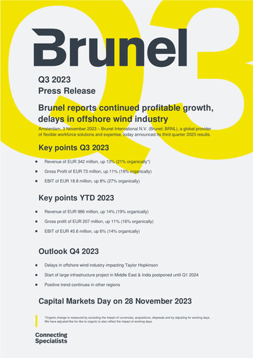 Thumbnail Brunel International Quarterly Report 2023-q3